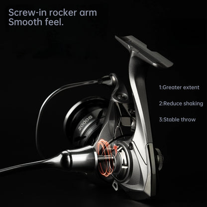 Ultralight Carbon Spinning Reel 1000S–1200S 5.2:1 Gear Ratio 9kg Max Drag  Micro Lure Fishing Reel for Freshwater   Saltwater
