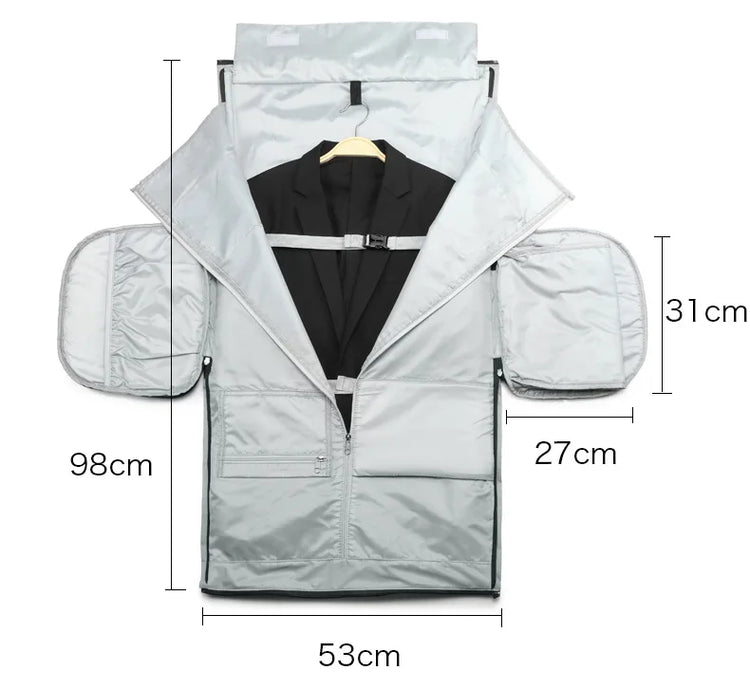 OZUKO Garment Bag Multifunction Men Suit Storage Large Capacity Luggage Handbag Male Waterproof Travel Duffel Bag Shoes Pocket