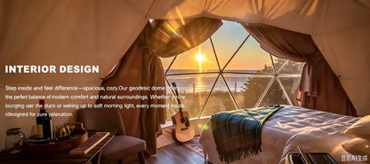 9M Luxury Geodesic Dome Tent Waterproof PVC Outdoor Glamping Hotel Resort Restaurant Camping Event Customizable Dome House