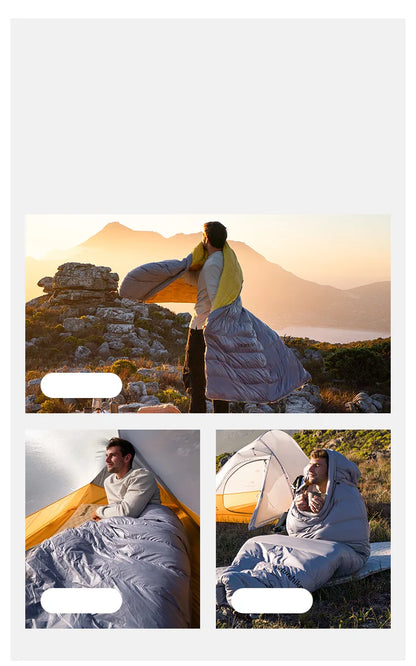 Naturehike Camping Sleeping Bag CW400 CW700 CW1000 Duck Down Sleeping Bags Ultralight Outdoor Hiking Waterproof Sleeping Bags