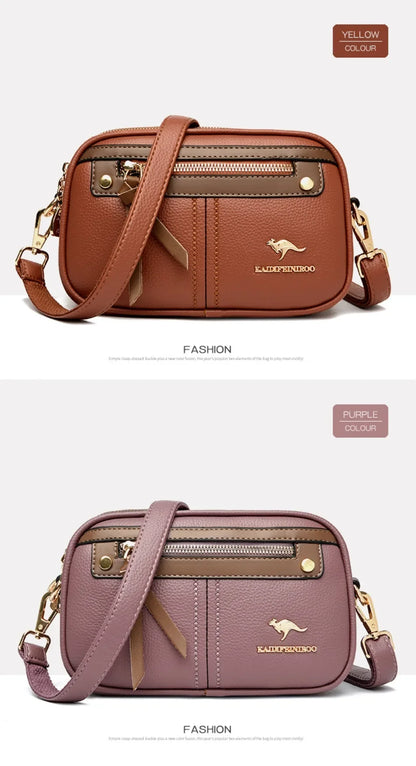 Genuine  3 Layers Luxury Designer Purses and Handbags Women Bag High Quality Leather Shoulder Sac  Bags for Women 2024Sac A Main