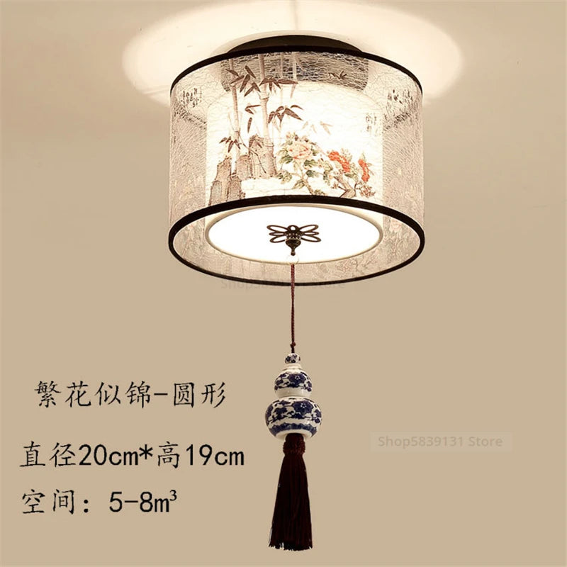 Classical Simple Chinese Style Ceiling Lights Round Square Led Ceiling Light Fixtures Morden Home Decor for Living Room Lights