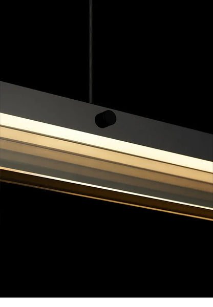 Nordic Long Glass Ceiling Chandelier Dimmable for Table Dining Room Kitchen Island Office Pendant Lights Decor Hanging Fixture