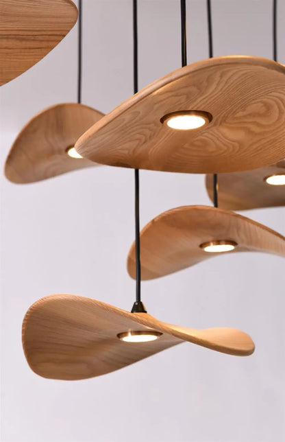 Designer Log Craft LED Ceiling Chandelier Living Room Tearoom Kitchen Table Lamps Bedroom Home Decoration Lighting Stair Lights