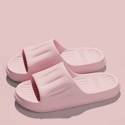Men Summer Concise EVA Slippers women Soft Home Slides Couples Bathroom Non-slip Sandals Couple Comfortable Outdoor Beach Shoes