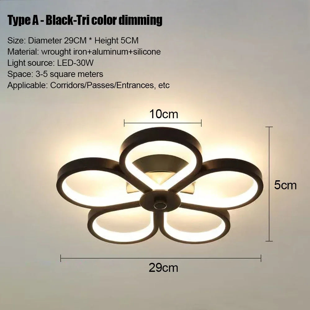 LED Strip Aisle Ceiling Lights Modern Minimalist Living Room Lamps For Balcony Entrance Home Decor Fixtures various styles