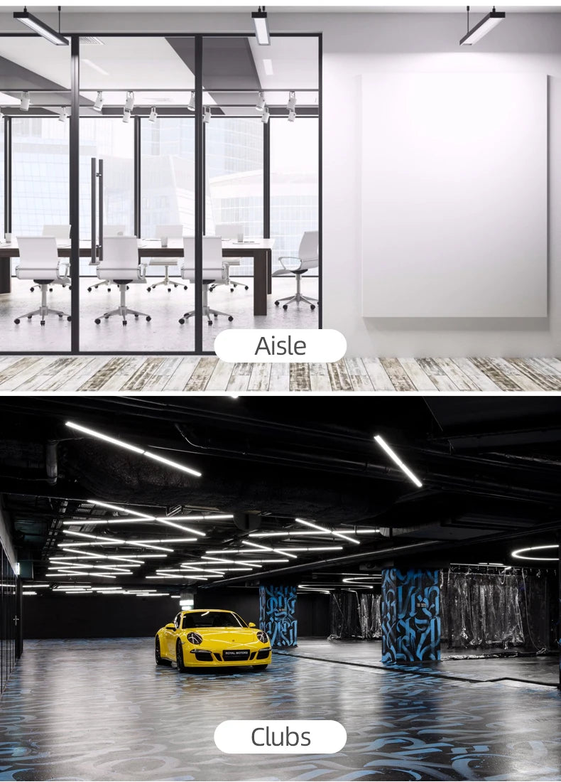 Large Energy-saving Pendant Lamp LED Ultra Wide Chandeliers High Bright Lighting Office Restaurant Home Living Room Lights LED