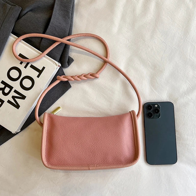 100%Real Cowhide Genuine Leather Sac Fashion Women Crossbody Bags For Ladies New High Capacity Shoulder Bag Handbag Female Purse