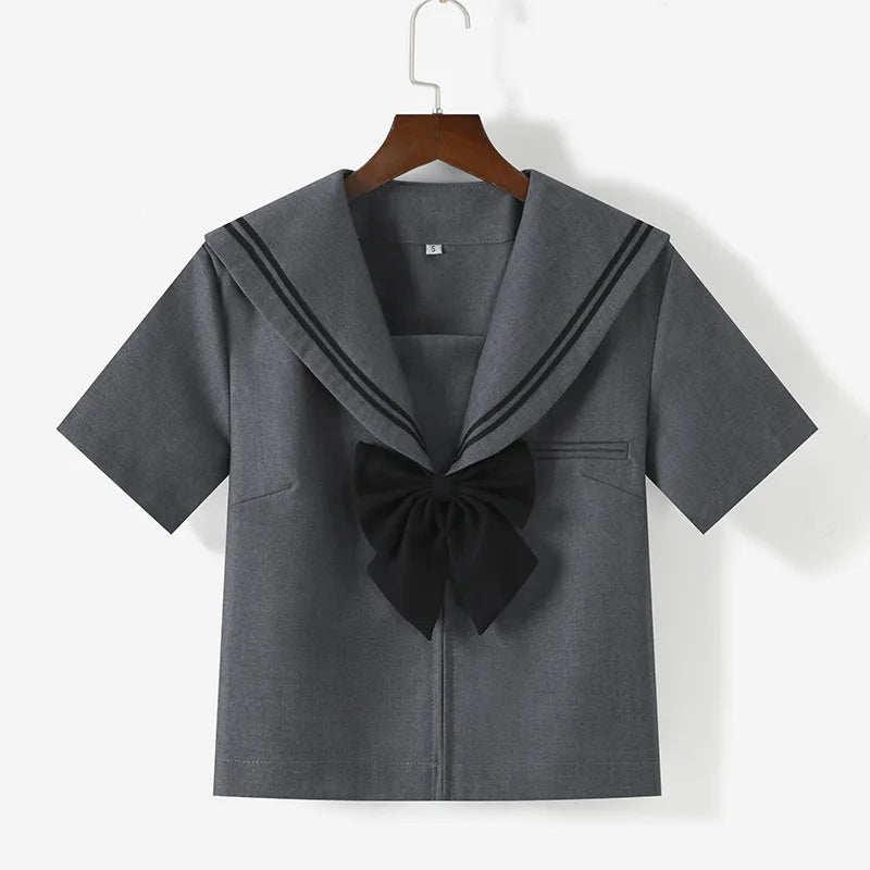 Student JK Uniform Women's High School Korean Chinese School Uniforms Navy Sailor Outfit Short Sleeve Suit Japan Seifuku Girl