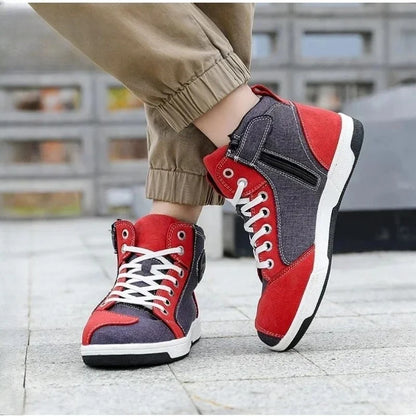 Hot Motorcycle Boots Motos Riders Protective Boots Waterproof Non-slip Motocross Mountain Racing Shoes Casual Shoes