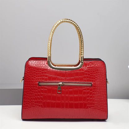 2025 New Women Luxury Designer Glossy Leather Evening Handbags Ladies Crossbody Shoulder Bag Fashion Diamond Bow Totes Bags