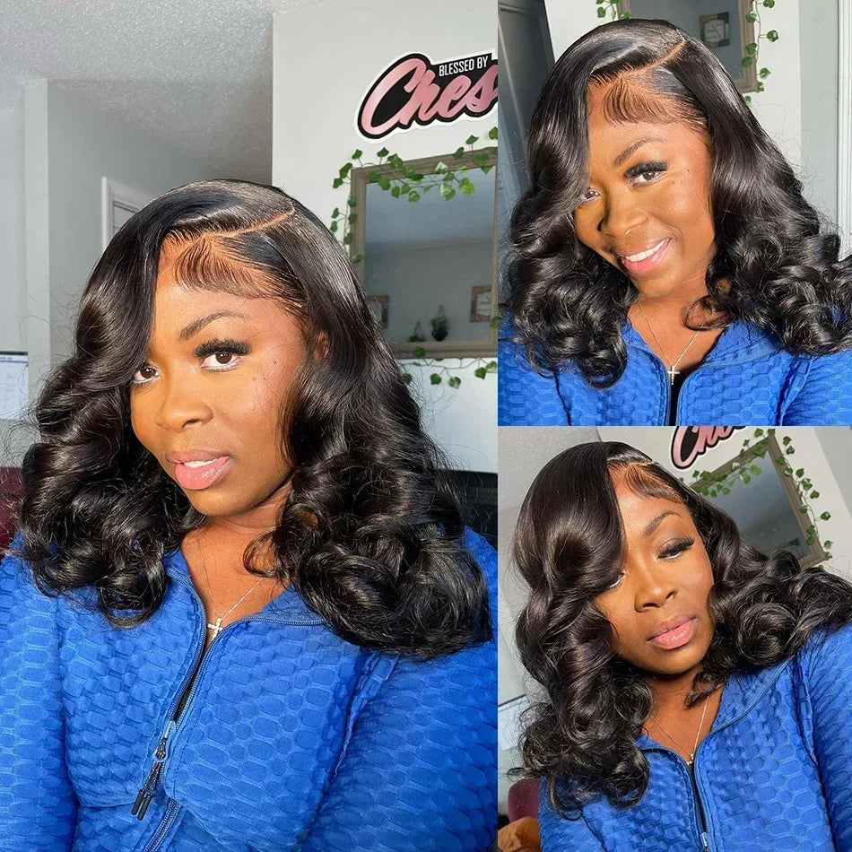 2026 HOT SALE Body Wave Lace Front Wig PrePlucked Brazilian Human Hair Lace Frontal Wigs For Women Lace Closure Wig