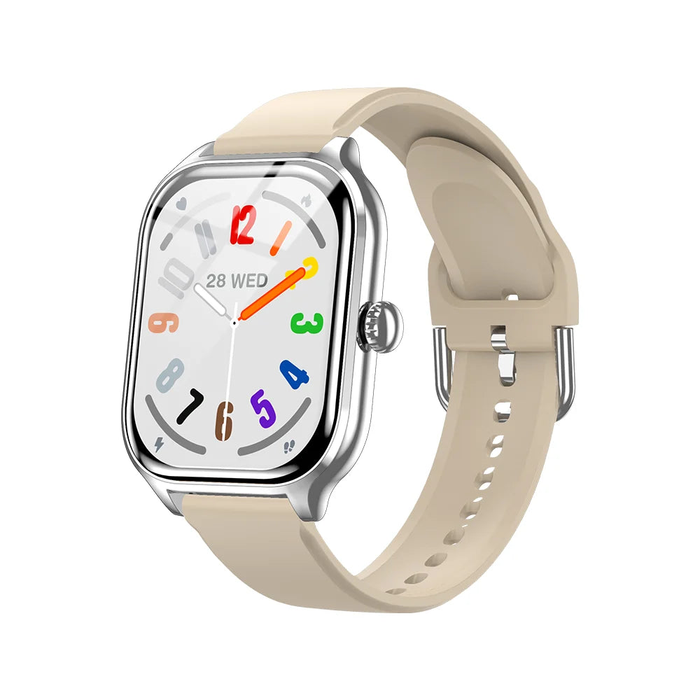 KESHUYOU H9 2025 Smart Watch 2.01-inch HD Display Receive Make Calls Message Preview Sport Mode Weather Forecast Smart Watch