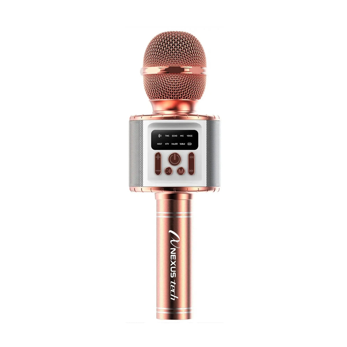 Wireless Karaoke Microphone Speaker with Voice Changer, 5 Funny Effects, RGB Light, 4 Sound Modes, Bluetooth AUX TF, Family Party KTV Singing