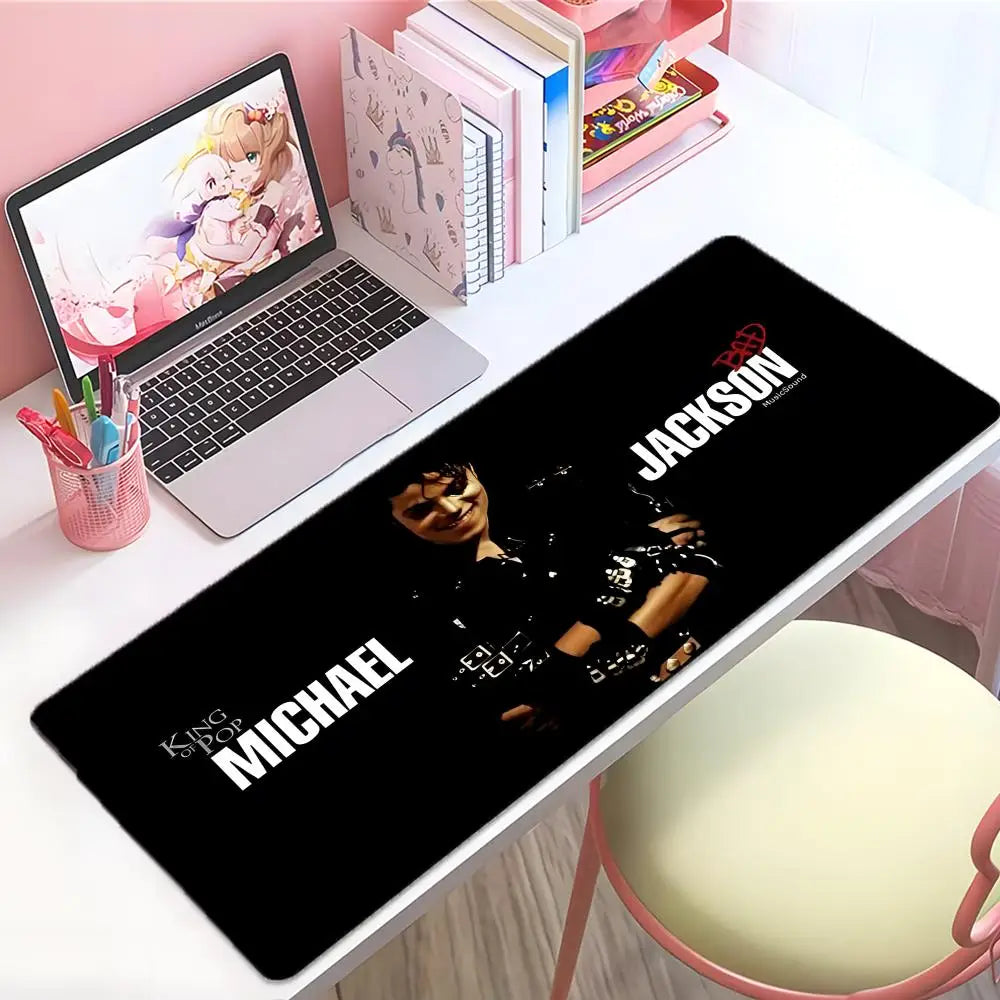 singer legendary M-Michael Jackson Mouse Pad Large Thick Desk Pad Stitched Edges Gaming Mouse Mat for PC
