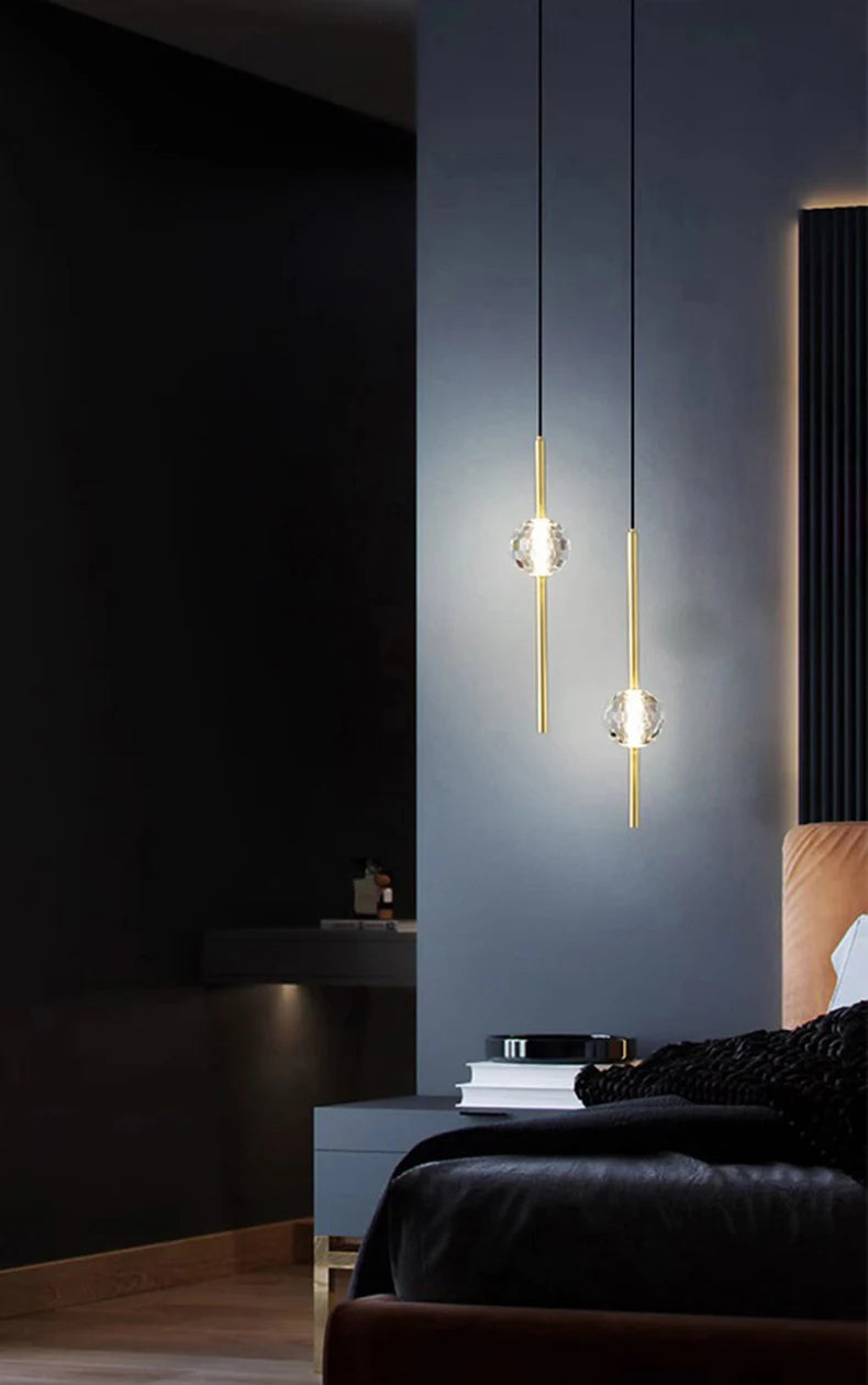 1pc Modern home decor led lights Bedroom lamp bedside pendant light lamps led Chandeliers hanging light indoor lighting