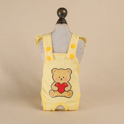 BXX Pet Apparel Happy Puppy Small Dog Outdoor Casual Breathable Soft Fabric Feife Physiological Pants
