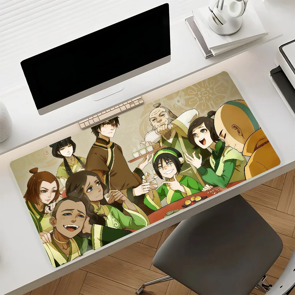 Cartoon A-Avatar adventure Mouse Pad Square Office Gaming Desk Mat Waterproof Non-Slip Rubber Decorative