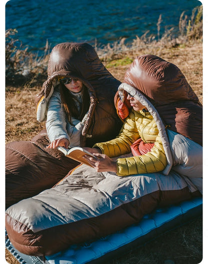 Naturehike Snowbird Mummy Sleeping Bag SP400/SP550/SP700/SP1000 for Outdoor Hiking Travel Winter Warm Duck Down Sleeping Bag