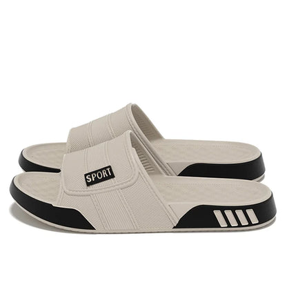 Big Size 40-47 Soft Bottom Sports Eva Slippers Men's Summer Fashion Indoor Outdoor Home Shallow Slippers Man Streetwear Sandals