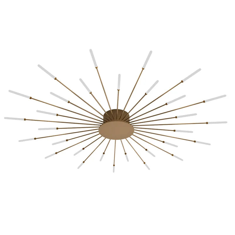 Minimalist LED Ceiling Lamp, Elegant Swirl Firework Design for Living Room, Bedroom, Dining Room