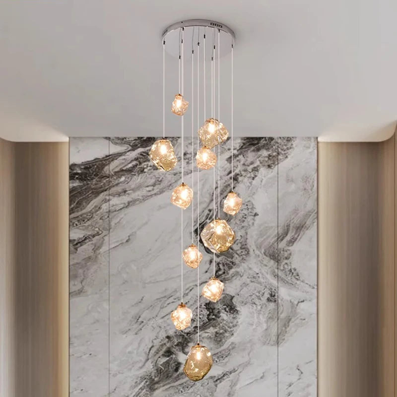 Modern Stair chandelier Pendant lights indoor lighting Ceiling lamp hanging light led Chandeliers for living room indoor lightin