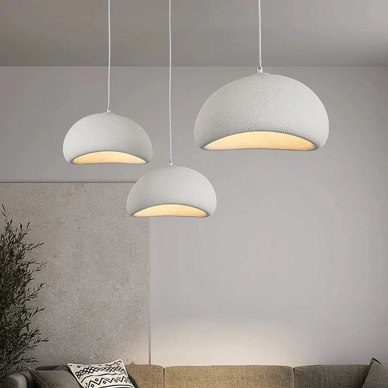 Nordic Wabi Sabi Pendant Lamps Dining Room Lighting Modern Living Room Bedroom LED Ceiling Chandelier Loft Lustre Hanging Lights
