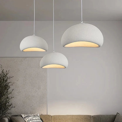 Nordic Wabi Sabi Pendant Lamps Dining Room Lighting Modern Living Room Bedroom LED Ceiling Chandelier Loft Lustre Hanging Lights