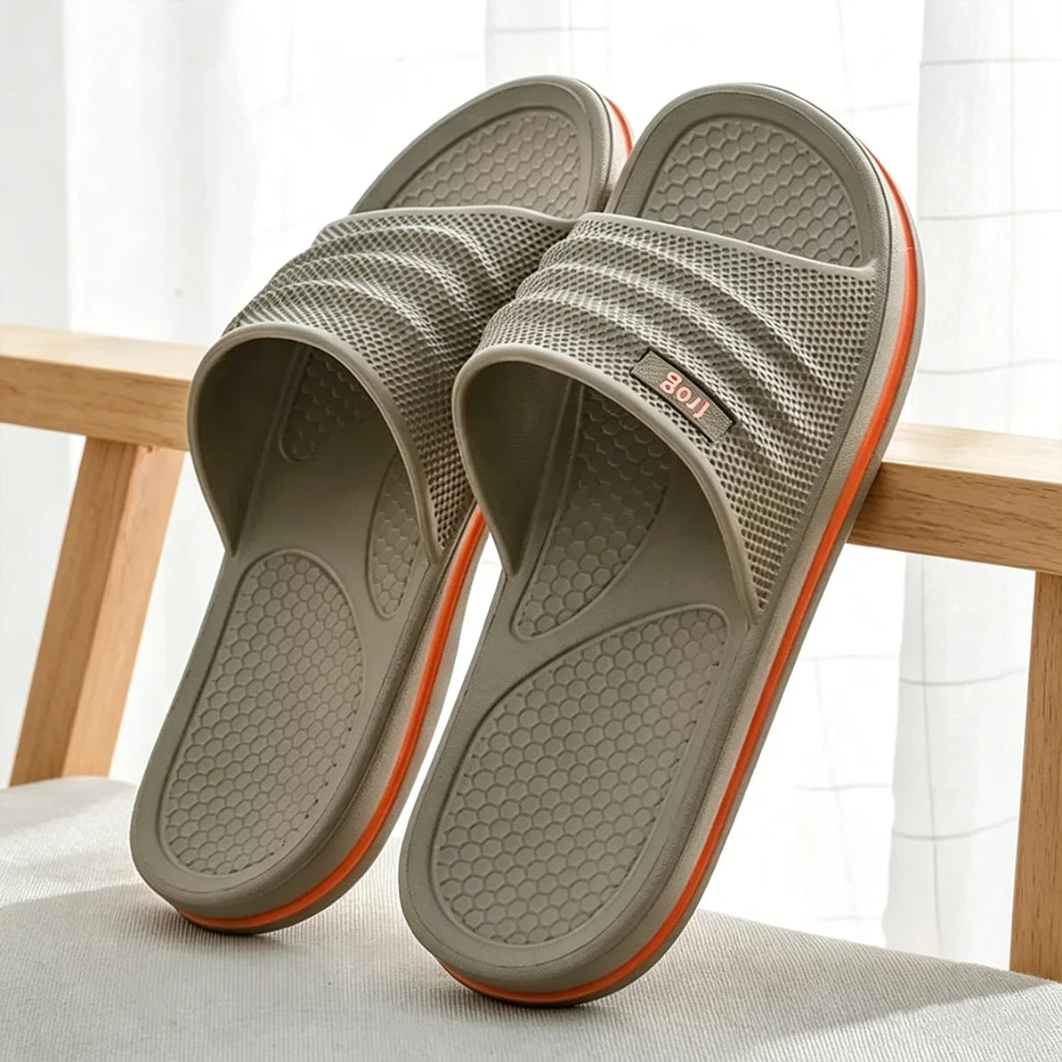 Pmoiste Soft EVA Bathroom Slippers Men Comfortable Designer Light Living Room Shoes Slip-on Not Slip House High-quality Indoor