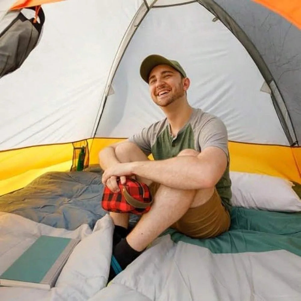 6 Person Family Camping Dome Tent Waterproof Weather Resistant Easy Setup Portable Lightweight with Gear Loft Storage Carry Bag for Hiking Backpacking Outdoor Adventure Backyard Beach Picnic Travel Fits 4 5 6 Adults Kids