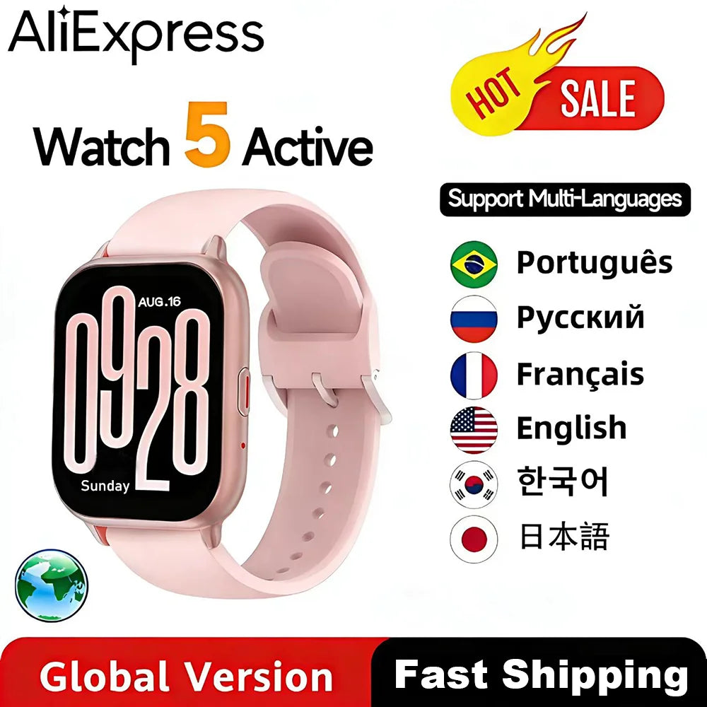 Watch 5 Global Version 2.0" 60Hz AMOLED Screen Built-in GNSS Bluetooth Call 150+ Sports Modes7Days Battery Life For Xiaomi Redmi