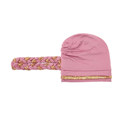 Women Hijabs Turban Hats Sequin Solid Color Braid Twist Caps Cancer Chemotherapy Beanies Cap Headwrap Plated Hair Loss Cover