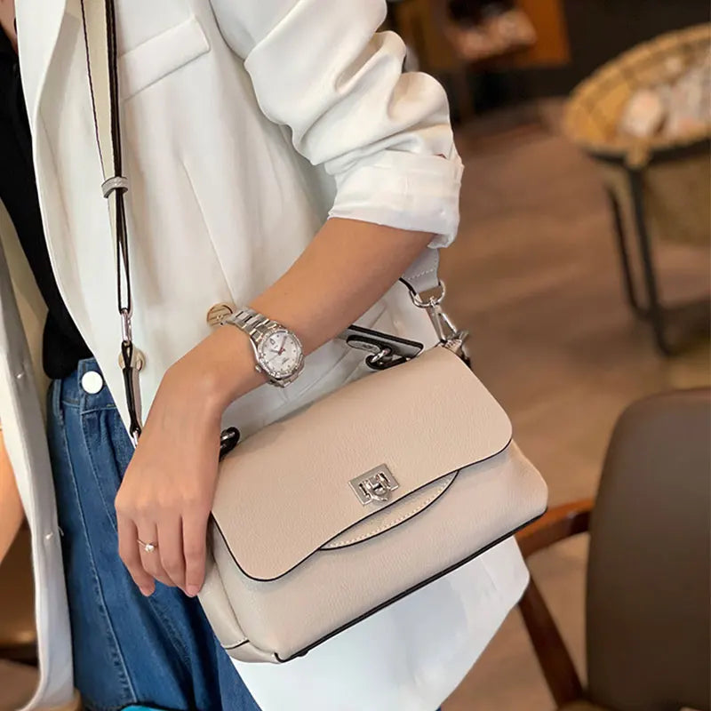 Genuine Leather Women's Bag Luxury Designer Crossbody Bags High Quality Cowhide Women Shoulder Bag Female Handbags M8863