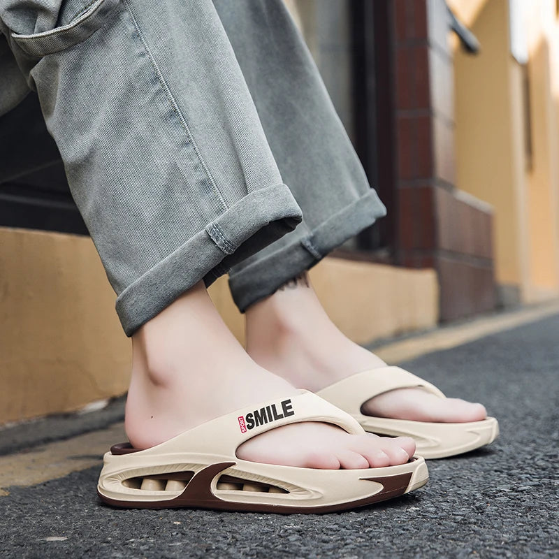 Summer Men's Slippers EVA Flip Flops Indoor Outdoor Comfortable Soft Slides Casual Shoes Men Beach Sandals Male House Slippers