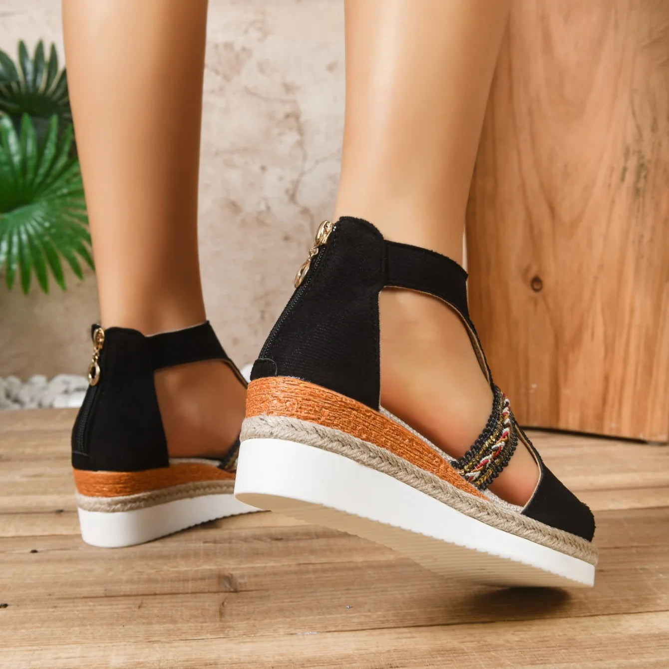 Trend Women Wedges Sandals Platform Casual Sandals Women 2026 New Summer Lightweight Shoes for Women Beach Luxury Designer Shoes
