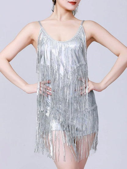 Sexy Backless Tassel Sequin Jumpsuit Women Summer One Pieces Romper Jumpsuit Woman Clothing Jumpsuits Club Party Outfit Playsuit