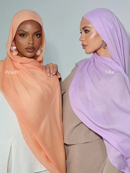 Mini Modal Hijab with Undercap Set Basic Stretchy Pullover Headscarf Thin Breathable Sunscreen Head Wrap Hijabs Scarf 165*50cm