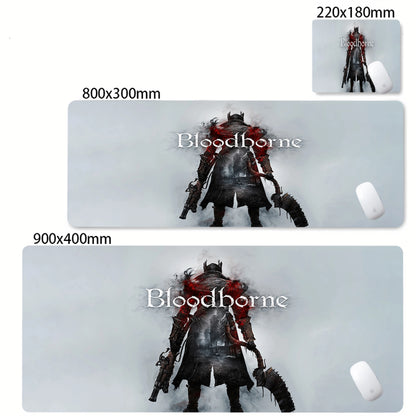 HD Printing Bloodborne Large Size Pc Mousepad Game Decoration Computer Non-slip Rubber Mouse Pad Office Keyboard Desk Mat Carpet