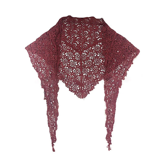 Floral Lace Knitted Crochet Hollow Shawl Sun Protection UV Protection Summer Neck Wrap Evening Prom Cape Clothes Accessories