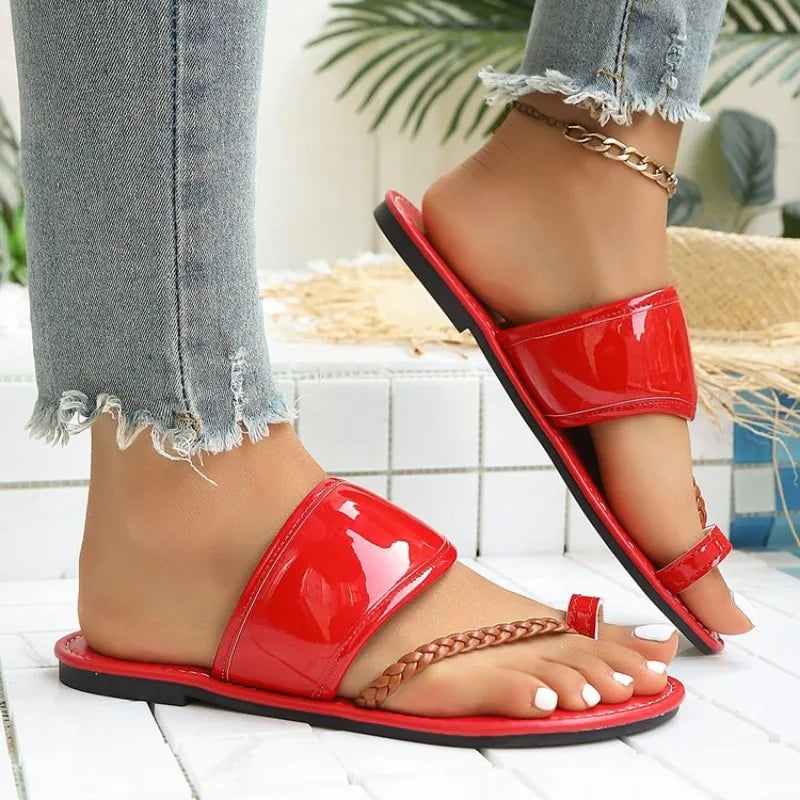 Women Slippers Walking Home Slippers Slides Women Outside Casual Beach Women Shoes Flat Slip on Flip Flop Trend Fashion Sandals