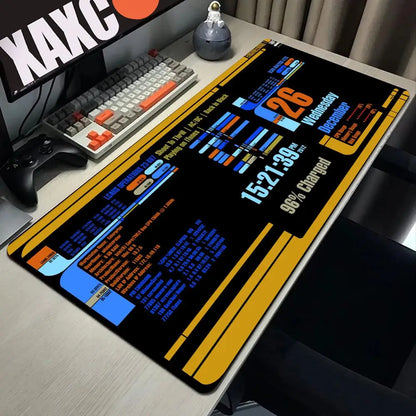 Sci Fi Console Display Table Mat, Jumbo Gamer Mouse Pad, Laptop Pad, Computer Accessories, Game Room Decor, Sci Fi Gifts