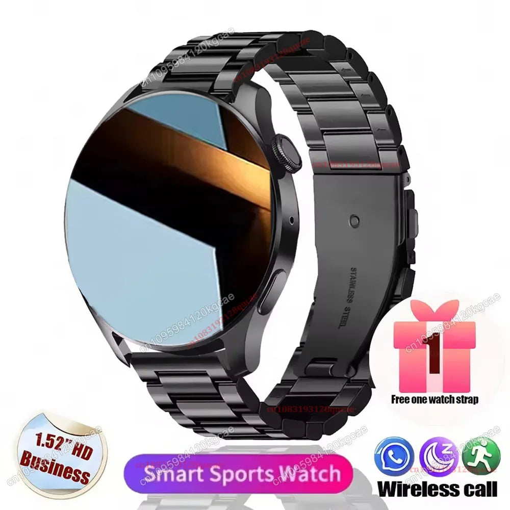 New Watch 5 Pro for Men Smart Watch Bluetooth Call Sports Fitness Men's Wristwatch Heart Rate Monitor Waterproof Smartwatch Hw12