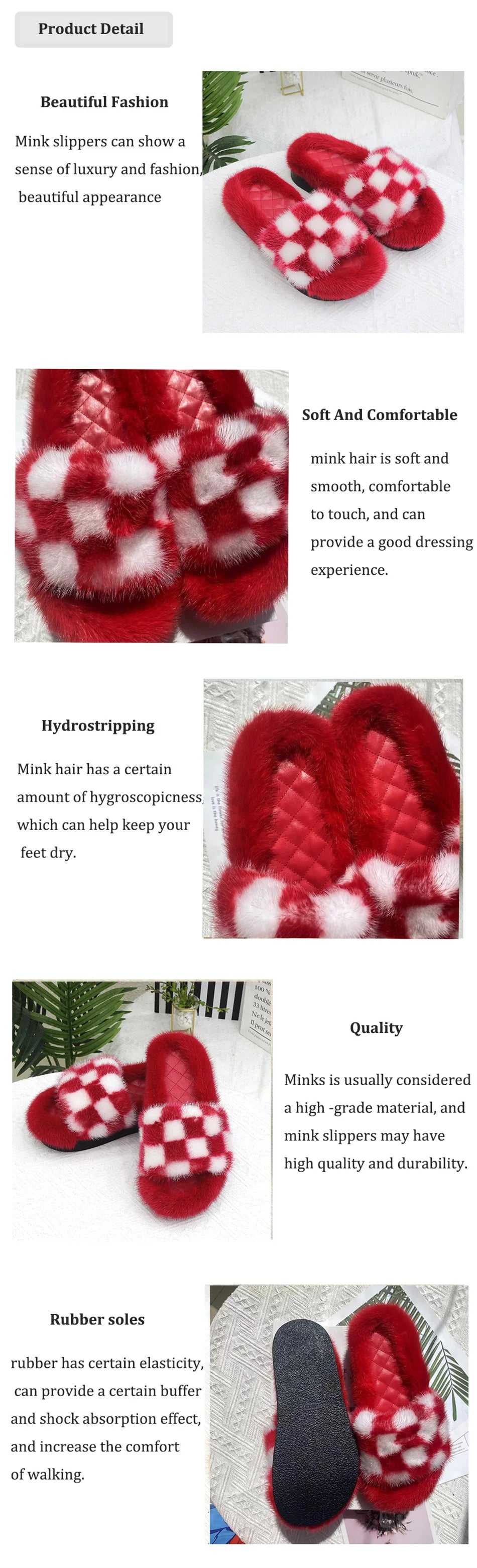 2026 Women Real Mink Fur Slippers Indoor Outdoor Luxury Shoes For Women Comfort Platform Fluffy Slipper Slides For Woman Summer