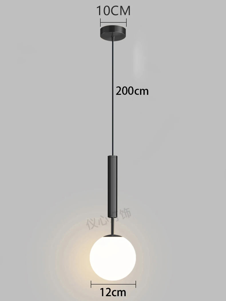 1pc Modern Home Decor LED Lights Bedroom Lamp Bedside Pendant Light Lamps LED Chandeliers Hanging Light Indoor Lighting