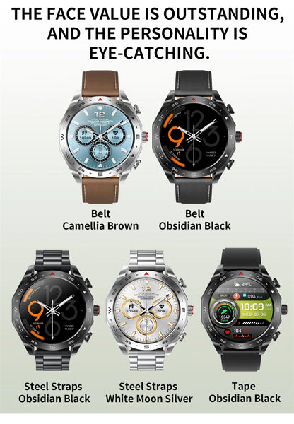 LIGE With Earbuds Bluetooth Headset Smartwatch Women Speaker Tracker Music Sport Watch Men Waterproof Smart Watch AMOLED Screen