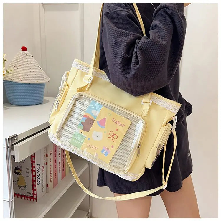 Ballet Girl Large Appetite Itabag Japanese Two-Dimension Single Shoulder Crossbody Bag Gift For Friends Women'S Handbag