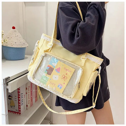 Ballet Girl Large Appetite Itabag Japanese Two-Dimension Single Shoulder Crossbody Bag Gift For Friends Women'S Handbag