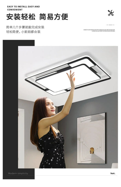 Living Room LED Ceiling Lamp Modern Simple Bedroom Room Dining Light Nordic Lustre Home Decoration Interior Lighting Chandelier