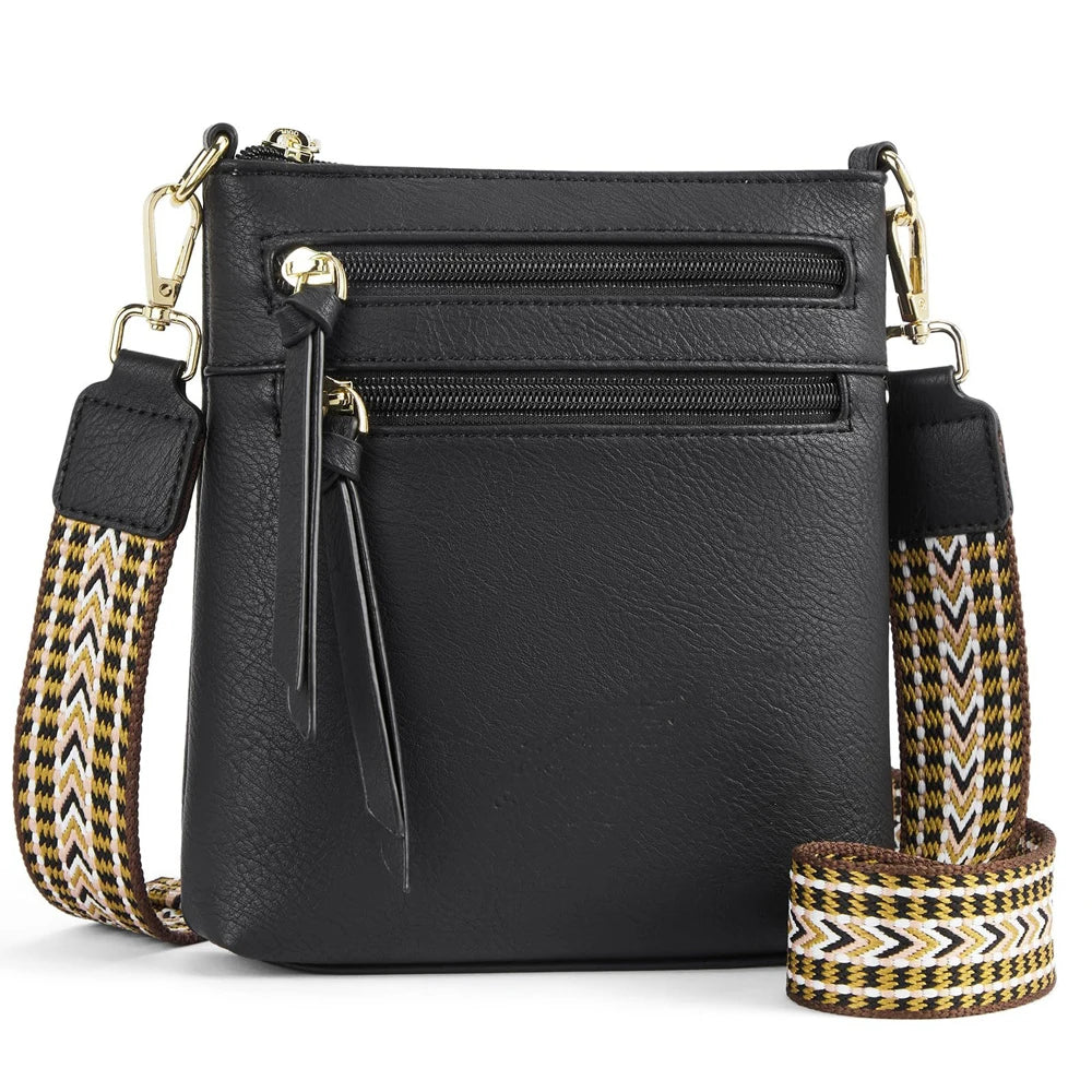 New casual double zipper women's single shoulder crossbody bag retro simple phone bag crossbody bag multifunctional women's bag