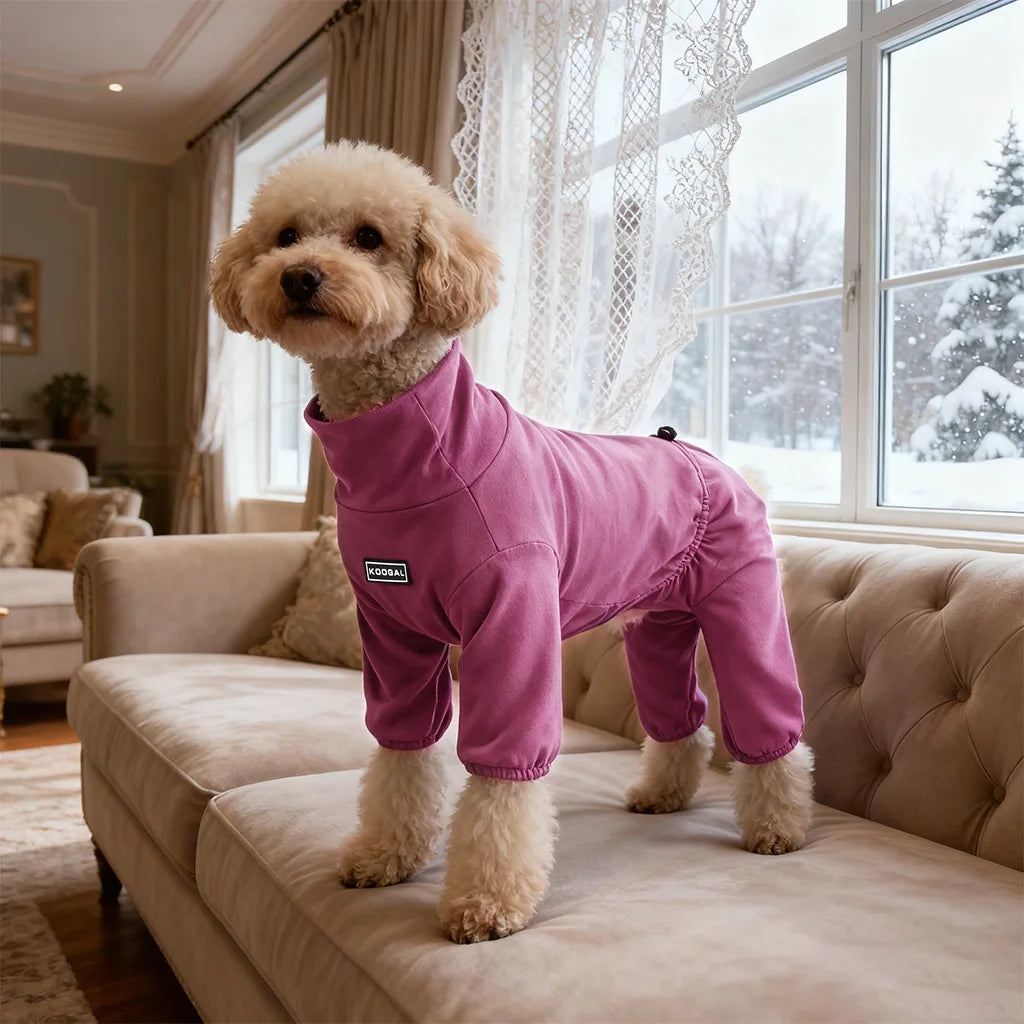 Spring Winter Velvet Four Leg Sweatshirt for Huibit Autumn Warm Green Coat for Bedlington Italy Greyhound Coffee Green Pajamas